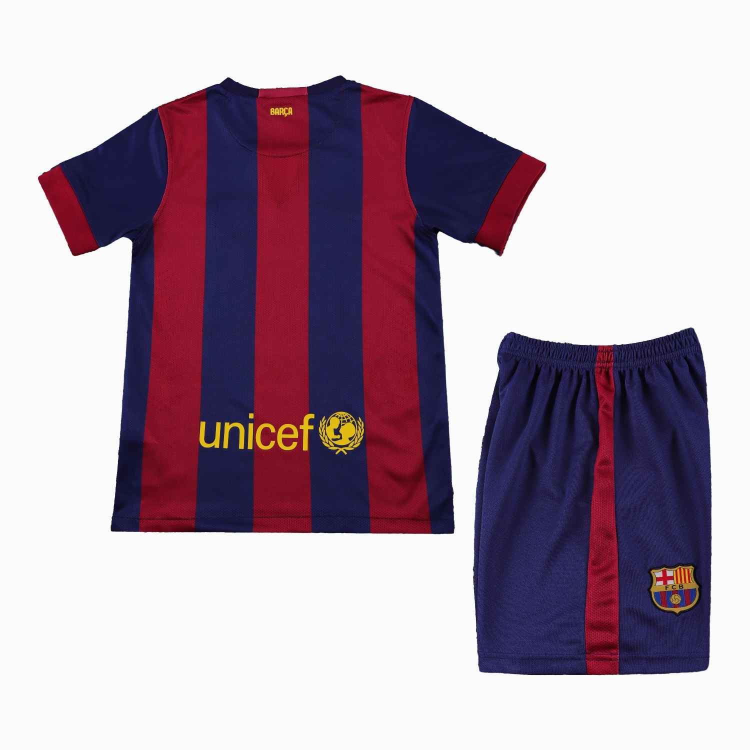 Retro Barcelona 2014-15 Home Kids Kit - UnitedFutballJersey