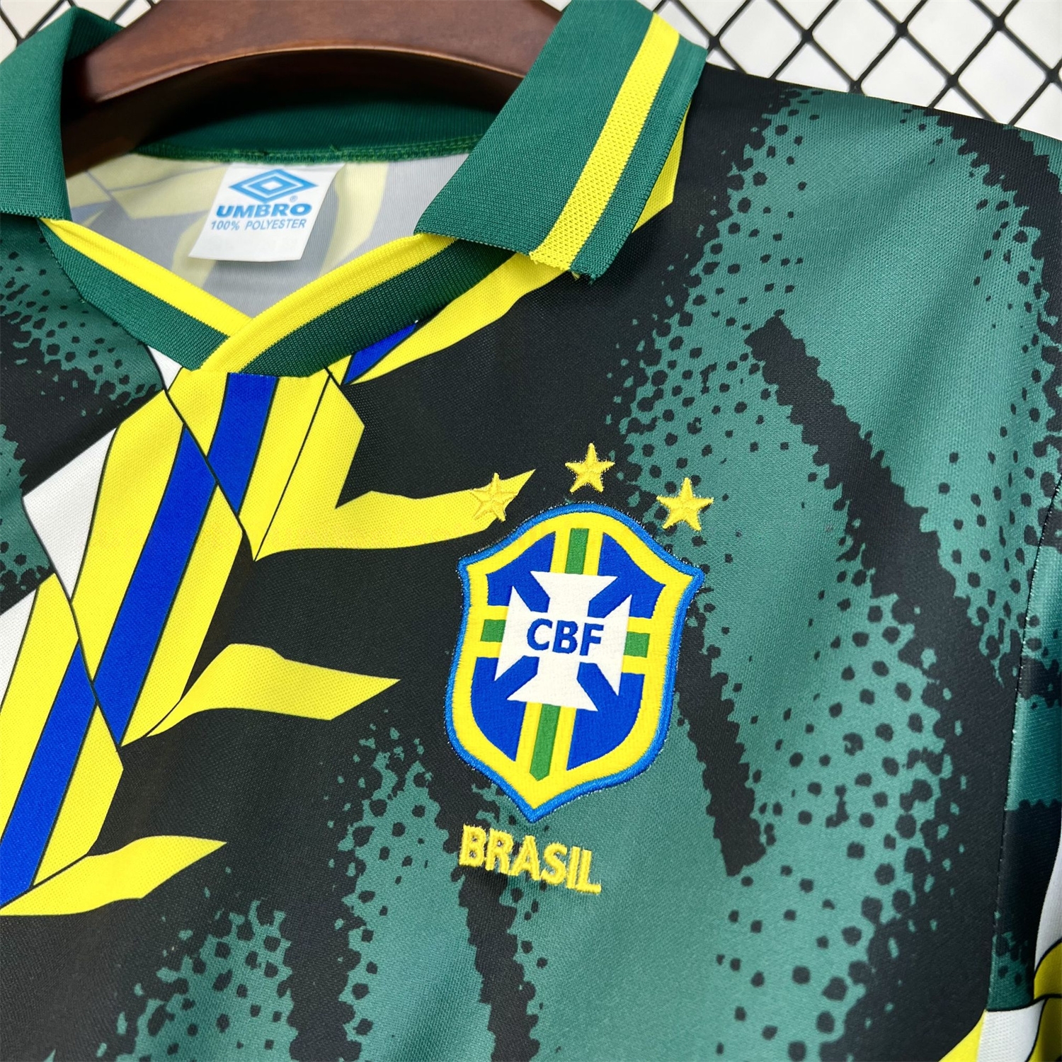 Retro Brazil 1994 Long Sleeves Goalkeeper Jersey - UnitedFutballJersey