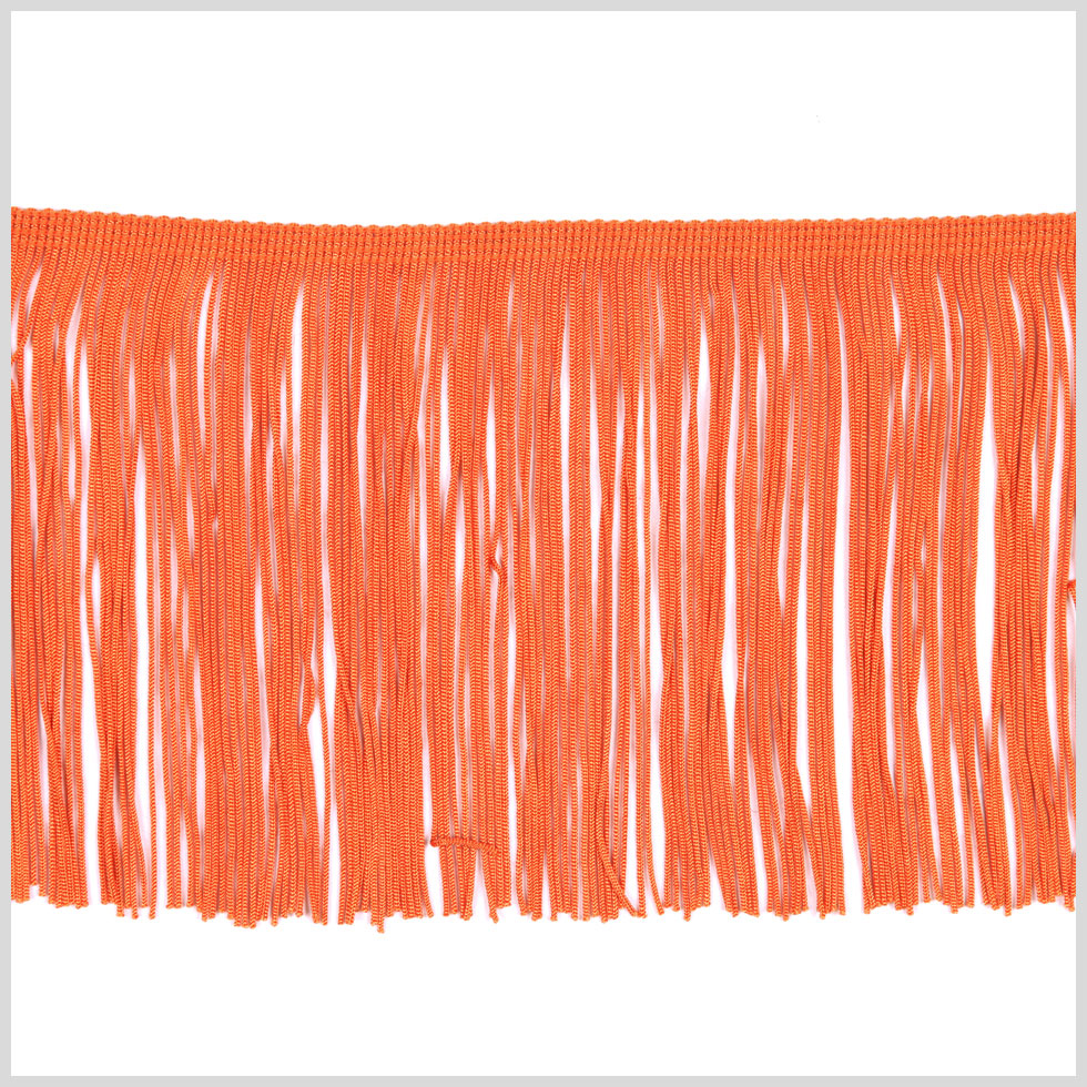 Orange Chainette Fringe - 6