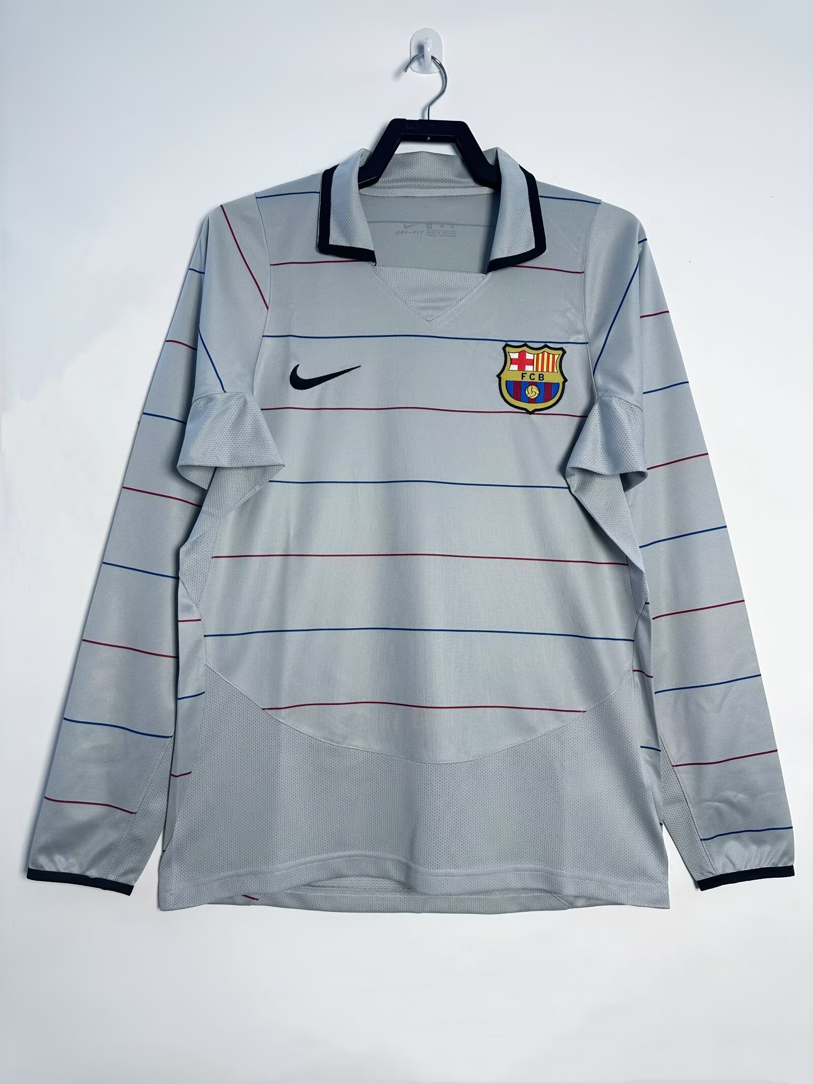2003/2004 Retro Barcelona Long Sleeves Away Football Shirt 1:1 Thai Quality