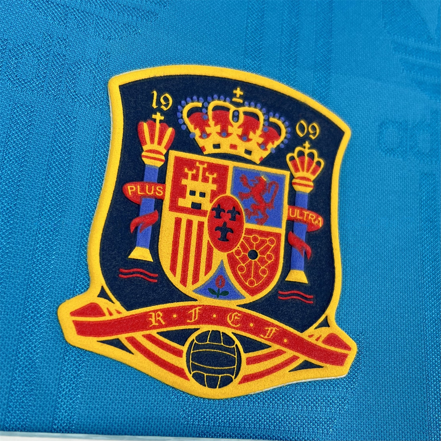 Spain 2026 Solid Blue With Red Trim Special Jersey - Fans Version - UnitedFutballJersey