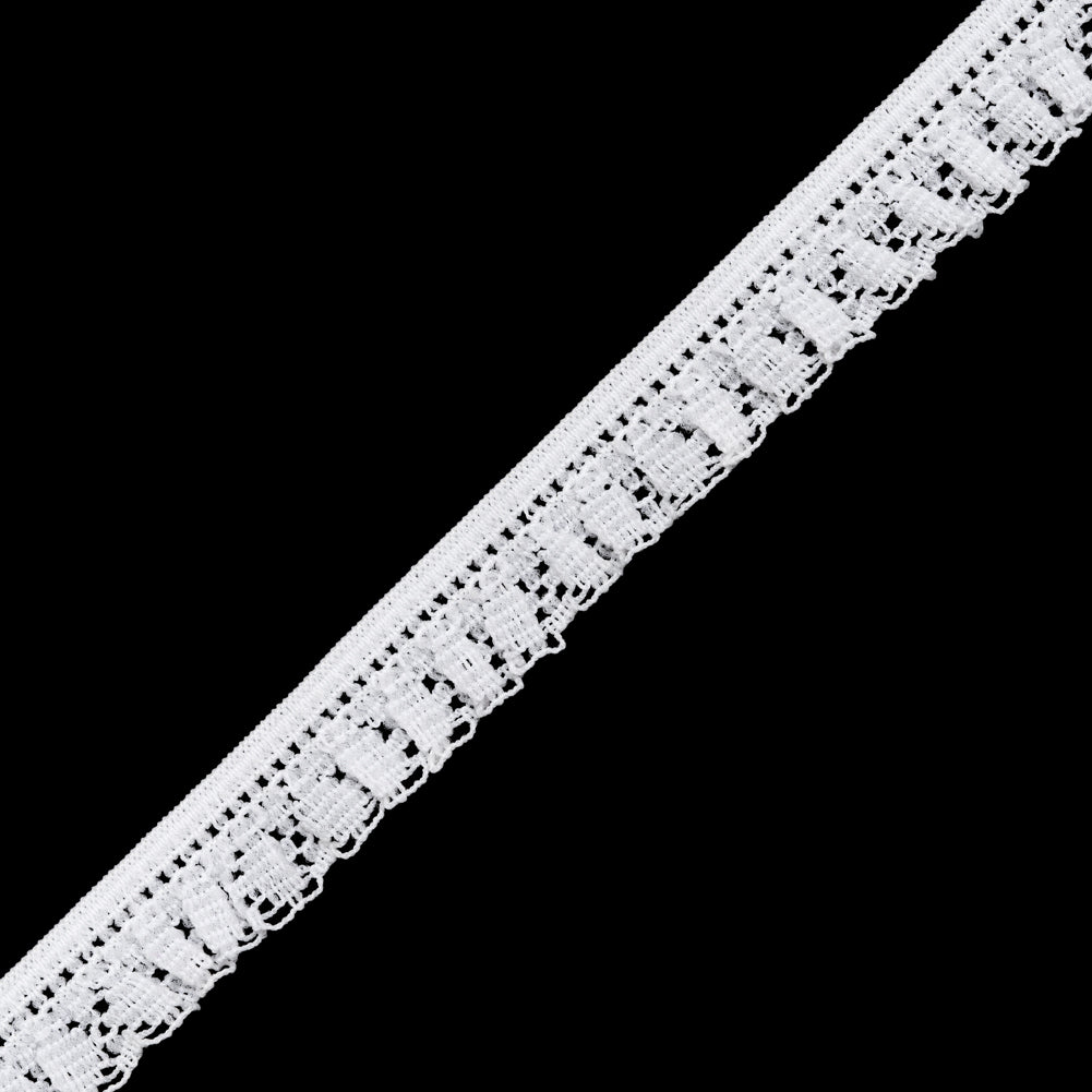 Ruffled Stretch Lace Trim - 0.625
