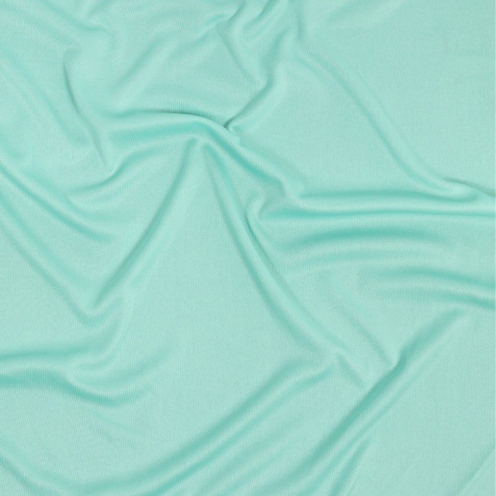Polyester Pongee Knit Lining - Aqua - Luca Collection - Joann Fabrics
