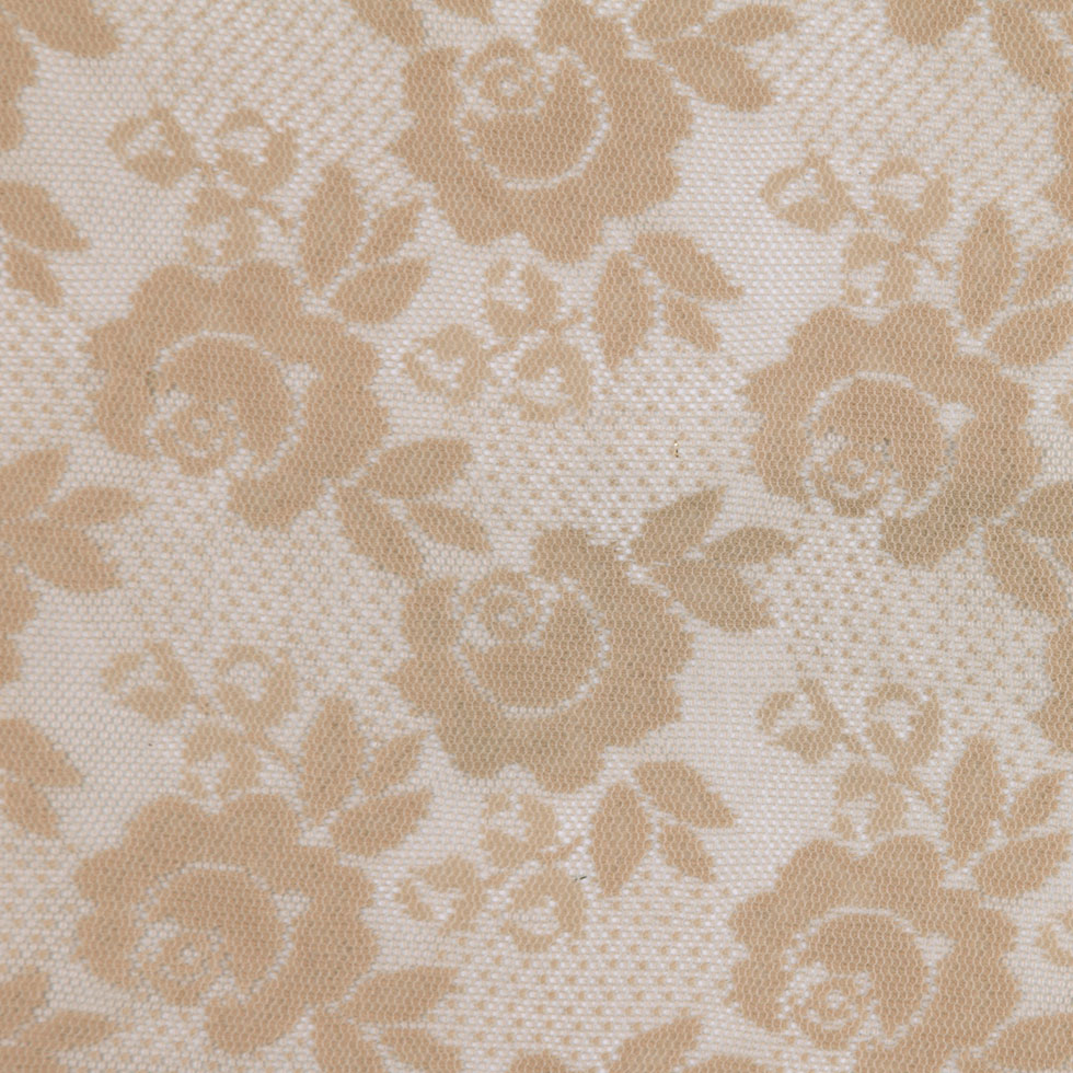 Beige Floral Polyester Lace - Joann Fabrics