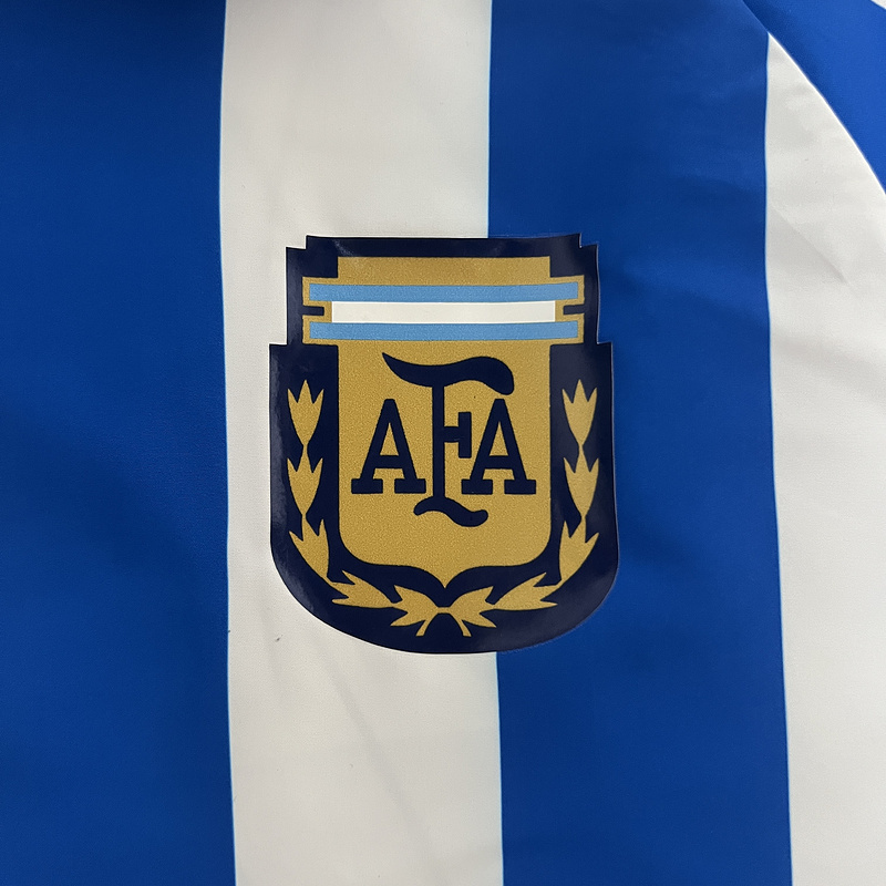 2024 Argentina Reversible Windbreake(white-blue) Soccer Jersey 1:1 Thai Quality