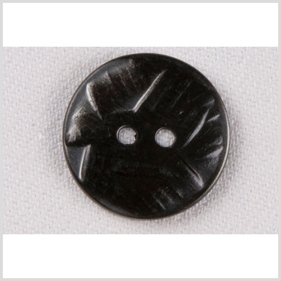 Metal 2-Hole Button - 32L/20mm - Gunmetal Abstract Carvings - Joann Fabrics