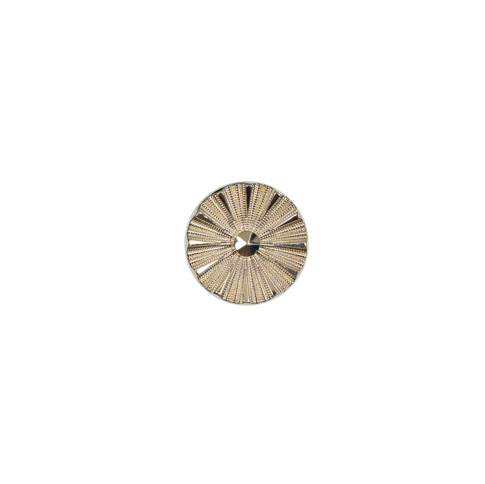 Italian Gold Chrome Plated Floral Nylon Button - 16L/10mm - Joann Fabrics