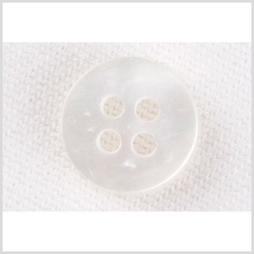 Plastic 4-Hole Button - 20L/12.5mm - Pearlescent Off White - Joann Fabrics