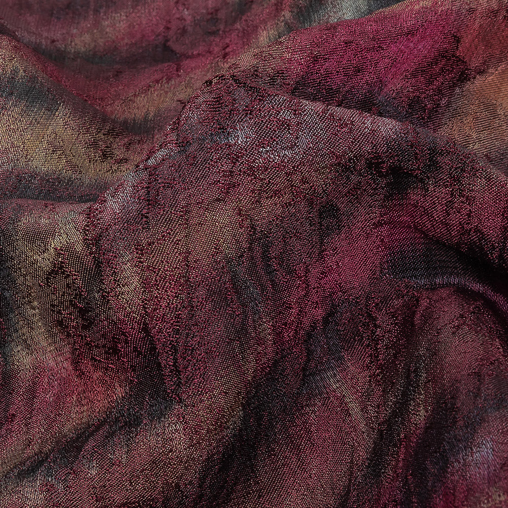 Italian Tiger Stripes Red Textured Brocade - Joann Fabrics