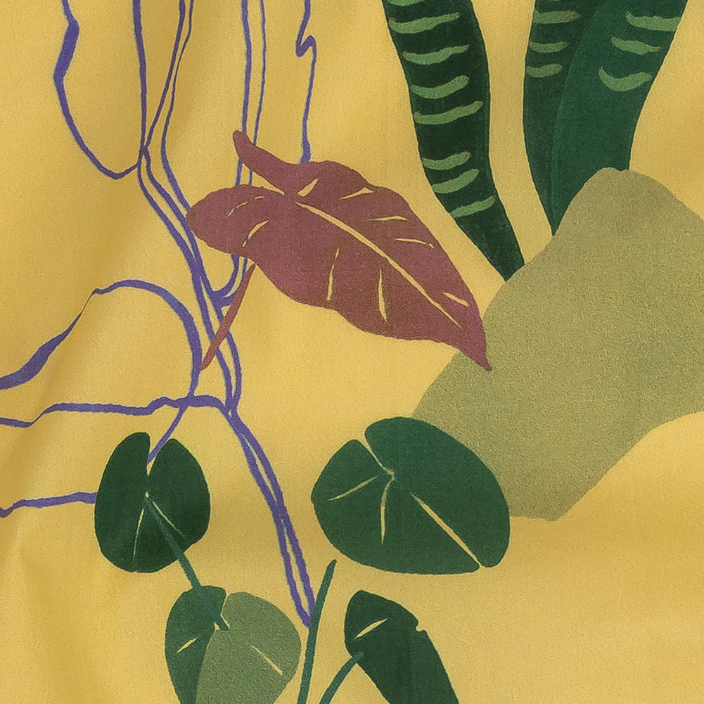 Mood Exclusive Yellow Succulent Contours Cotton Shirting - Joann Fabrics