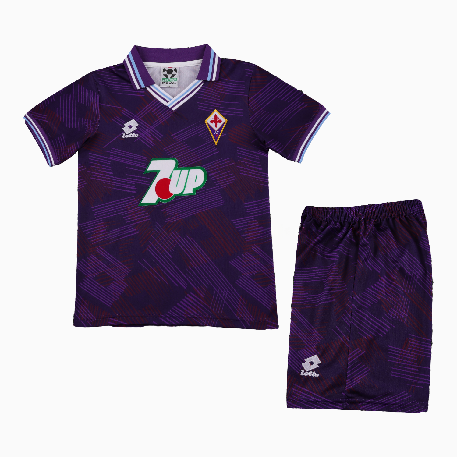 Retro Fiorentina 1992-93 Home Kids Kit - UnitedFutballJersey