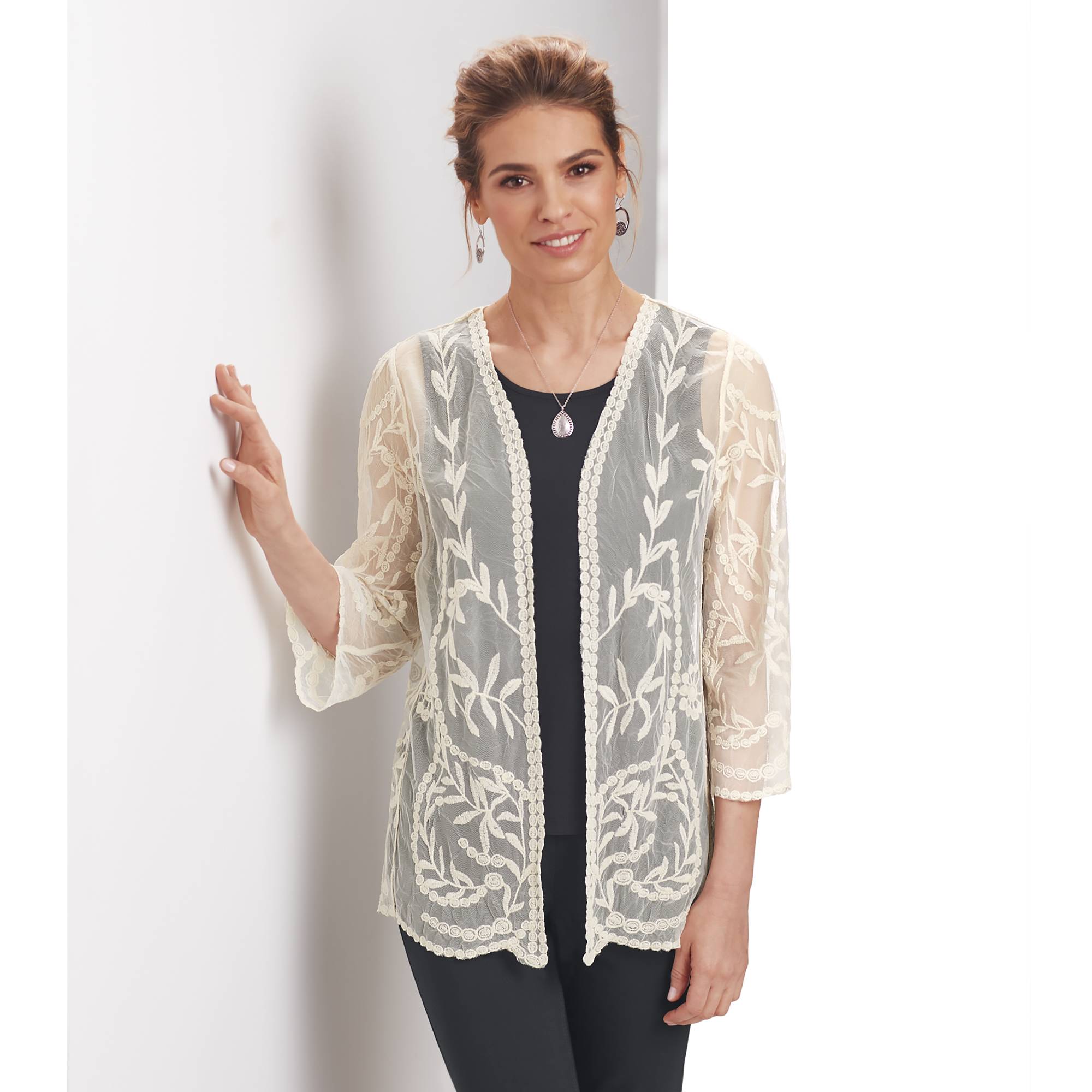 Embroidered Mesh Jacket - Northstyle Catalog