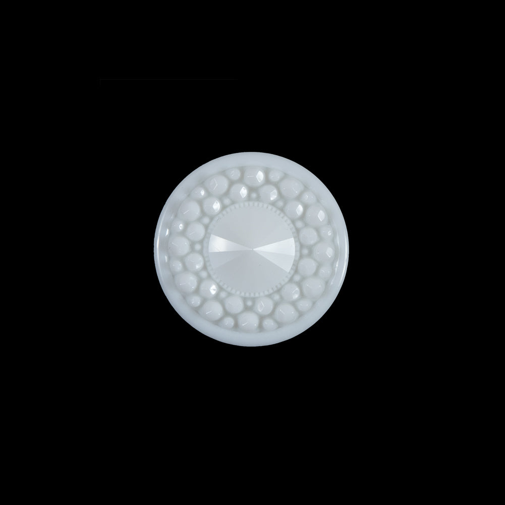 White 3-Dimensional Dotted Shank-Back Button - 24L/15mm - Joann Fabrics