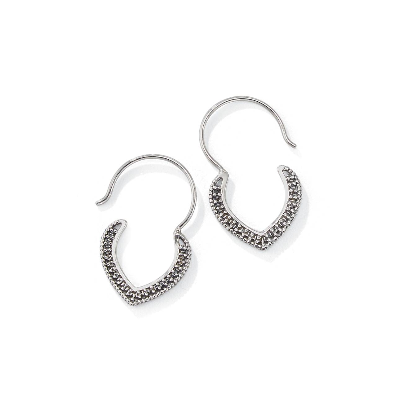 Sterling Vera Hoops, Curved Ear Wires - Northstyle Catalog
