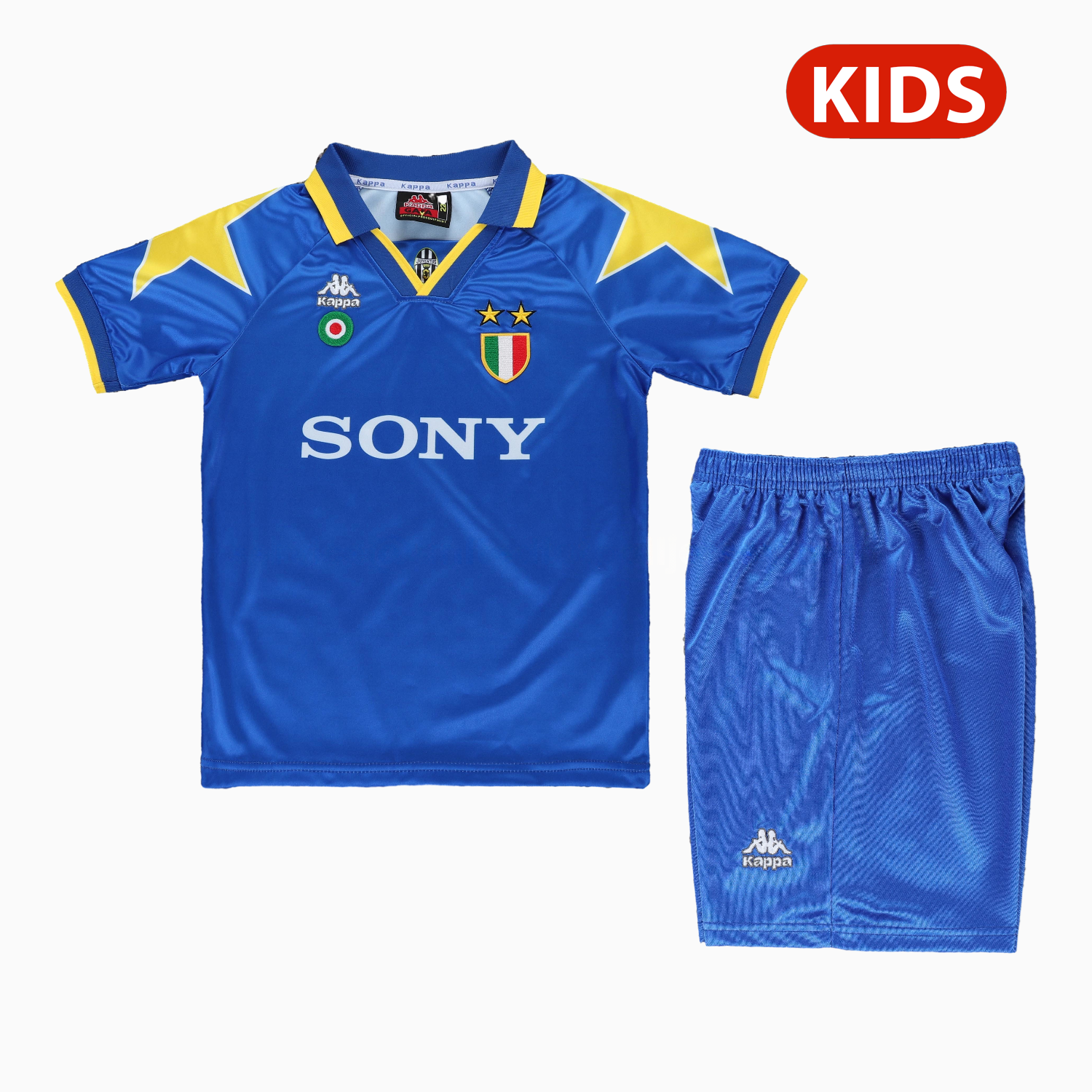 Retro Juventus 1995-96 Away Kids Kit - UnitedFutballJersey