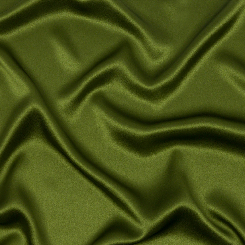 Stretch Silk Charmeuse - Pesto Green - Premium Collection - Joann Fabrics
