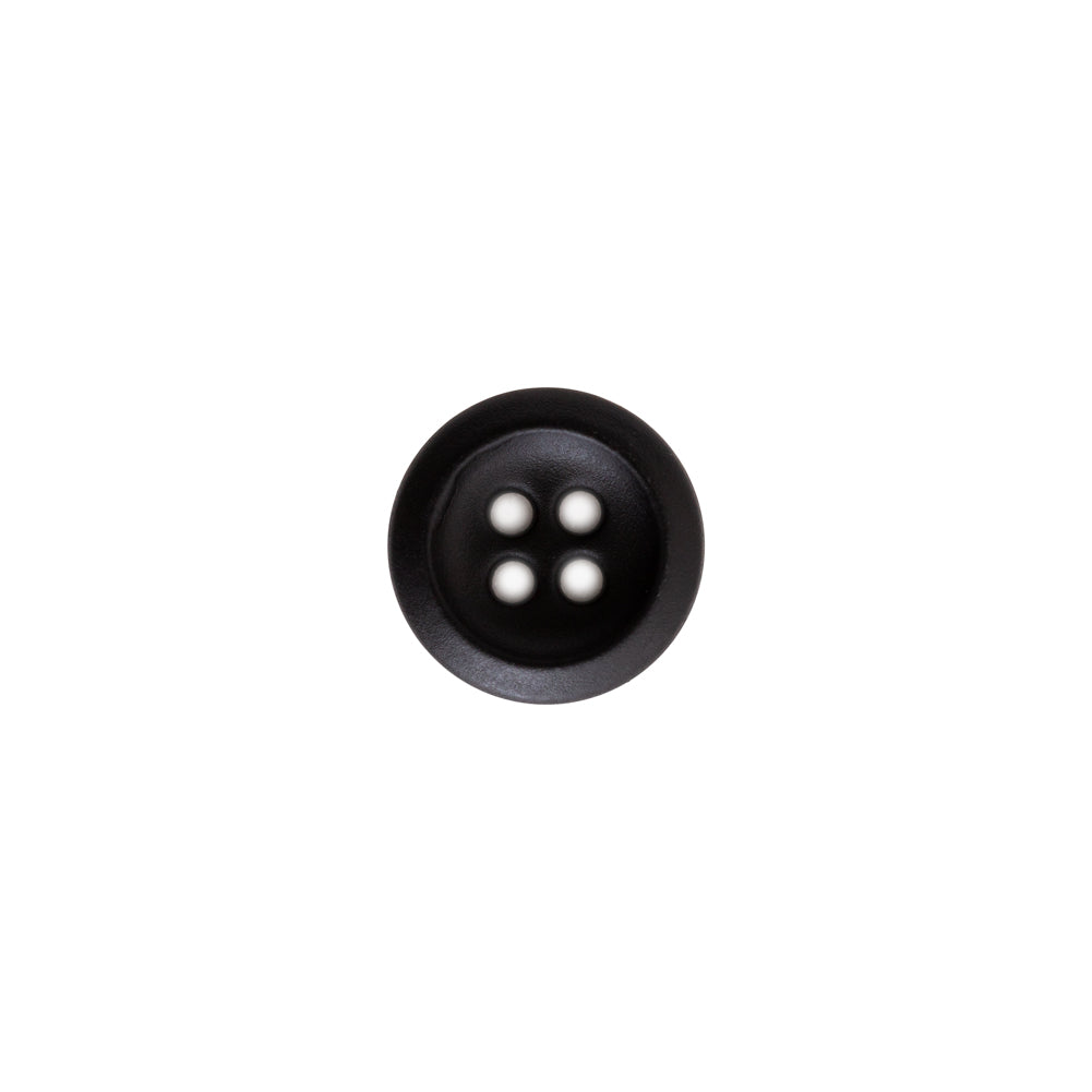 Italian Black Plastic 4-Hole Button - 18L/11.5mm - Joann Fabrics
