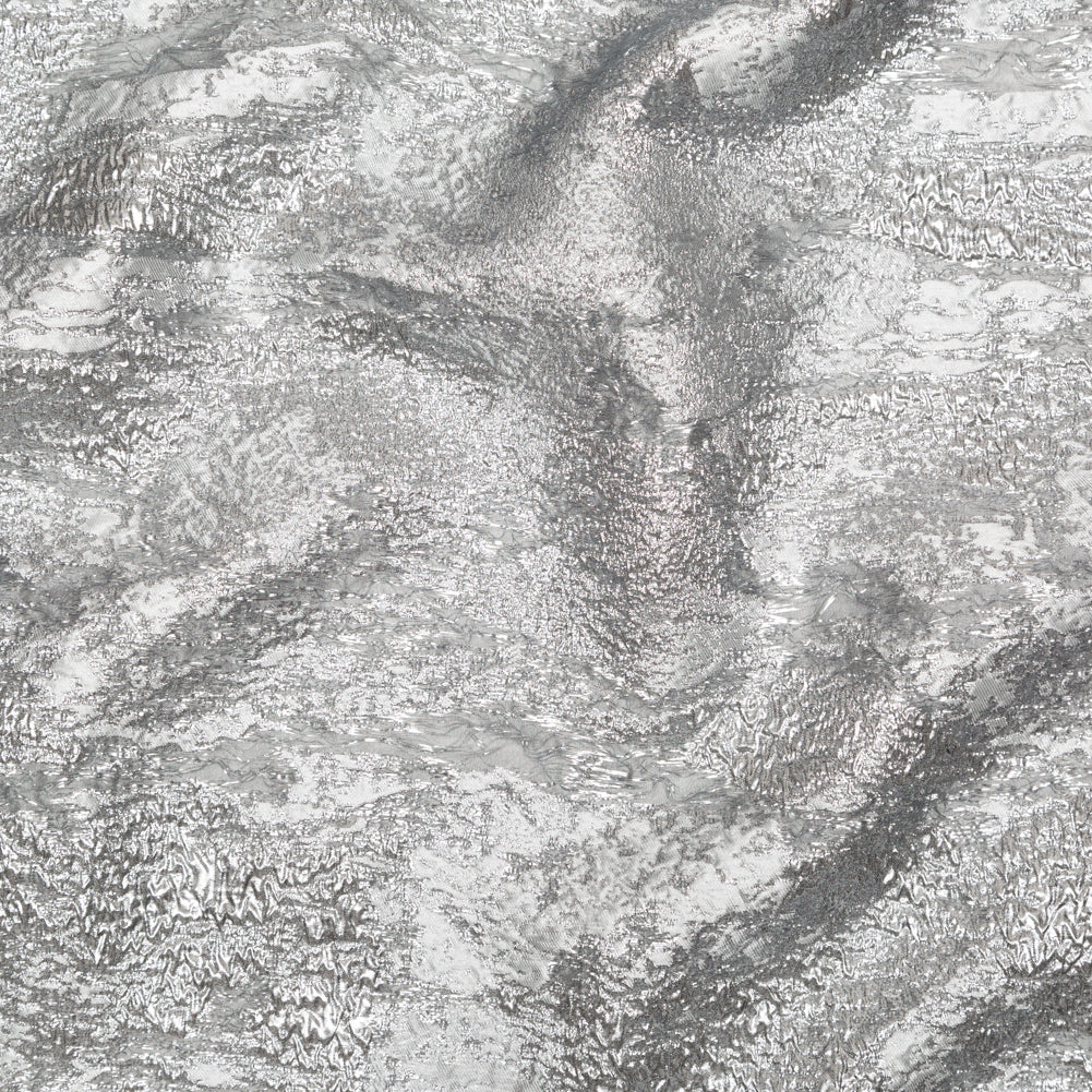 Metallic Silver and Moonstruck Abstract Luxury Brocade - Joann Fabrics