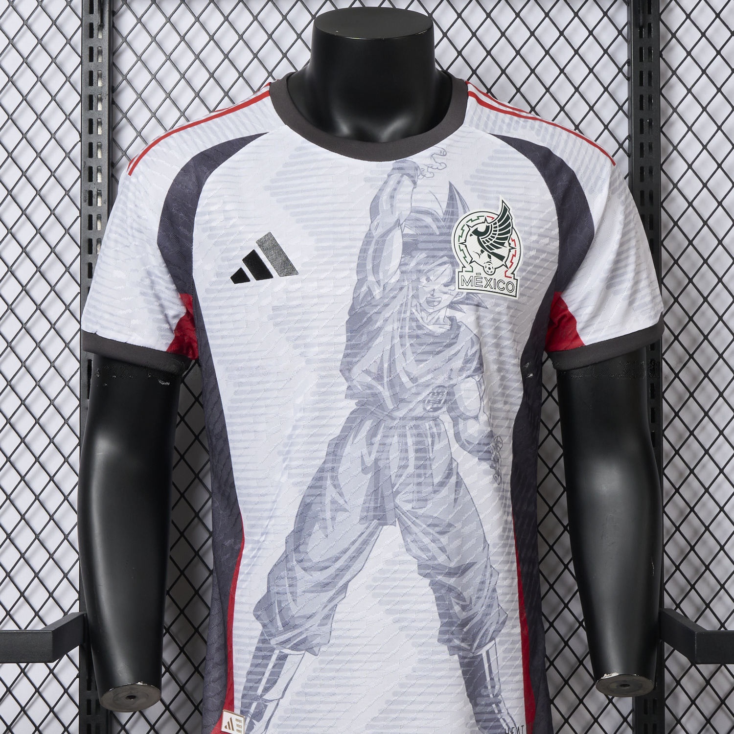 Mexico 25-26 Dragon Ball Goku Sketch White Special Jersey - Player Version - UnitedFutballJersey