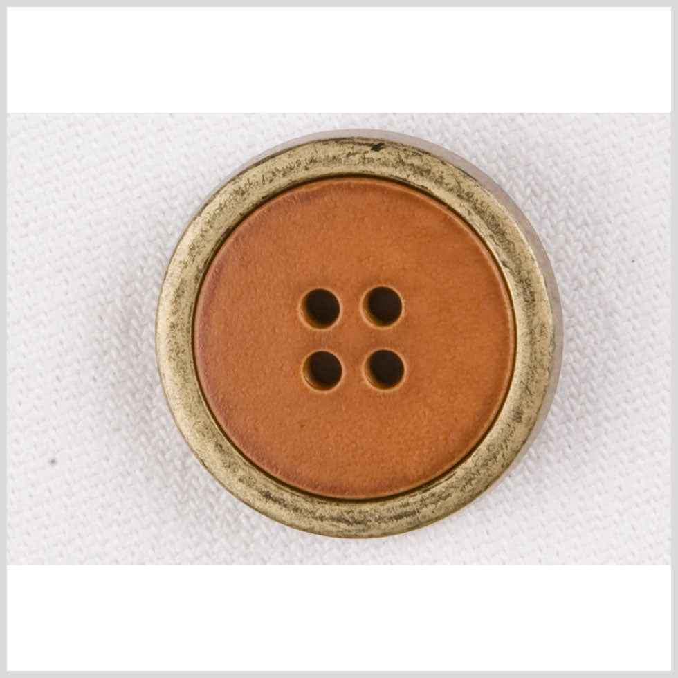 Rust and Brass 4-Hole Plastic Button - 36L/23mm - Joann Fabrics