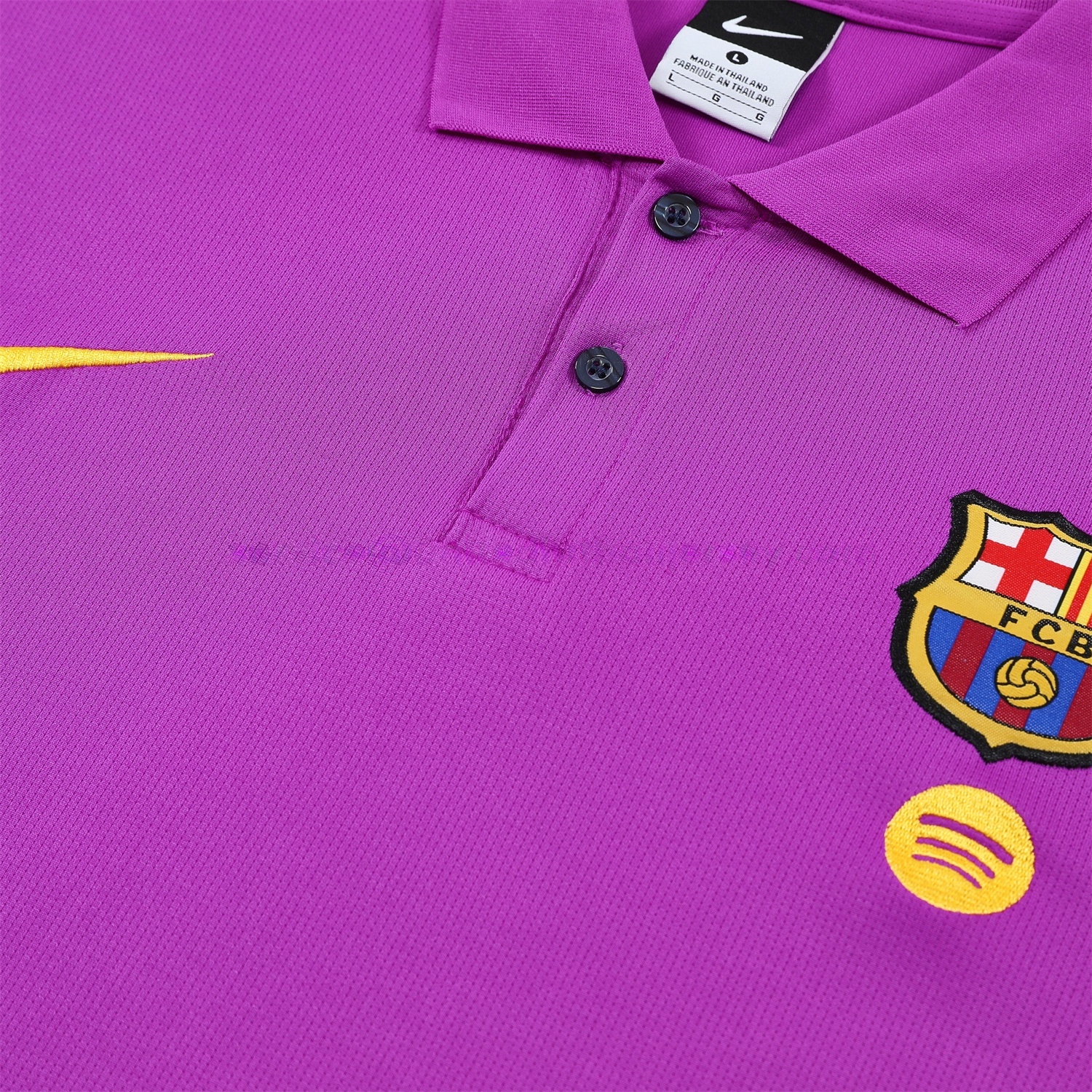Barcelona 25-26 POLO Short-Sleeve Training Set - Purple Top and Dark Blue Pants - UnitedFutballJersey