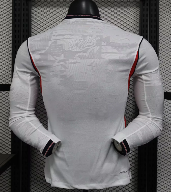 2026 Long Sleeve Player Version England Home Football Jersey 1:1 Thai quality