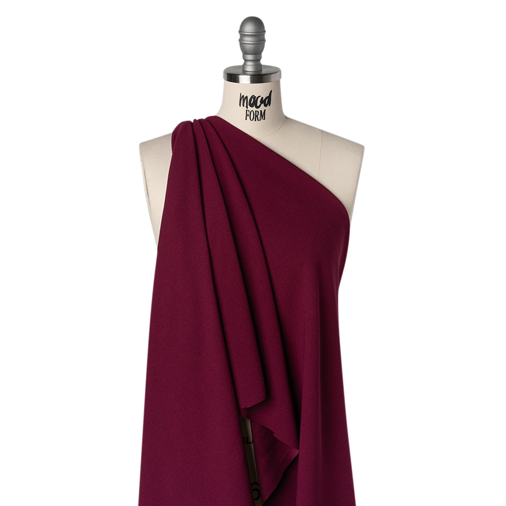Stretch Polyester Crepe Scuba Knit - Wild Cherry - Designer Deadstock - Joann Fabrics