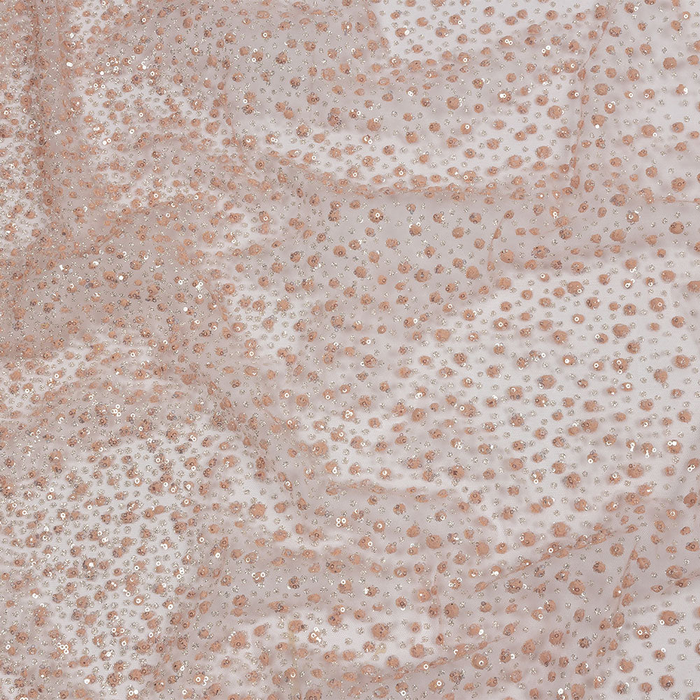 3D Glitter Tulle - Pink Puffy Spots Gradient - Joann Fabrics