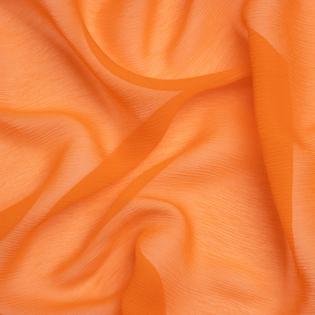 Crinkled Silk Chiffon - Burnt Orange - Premium Collection - Joann Fabrics