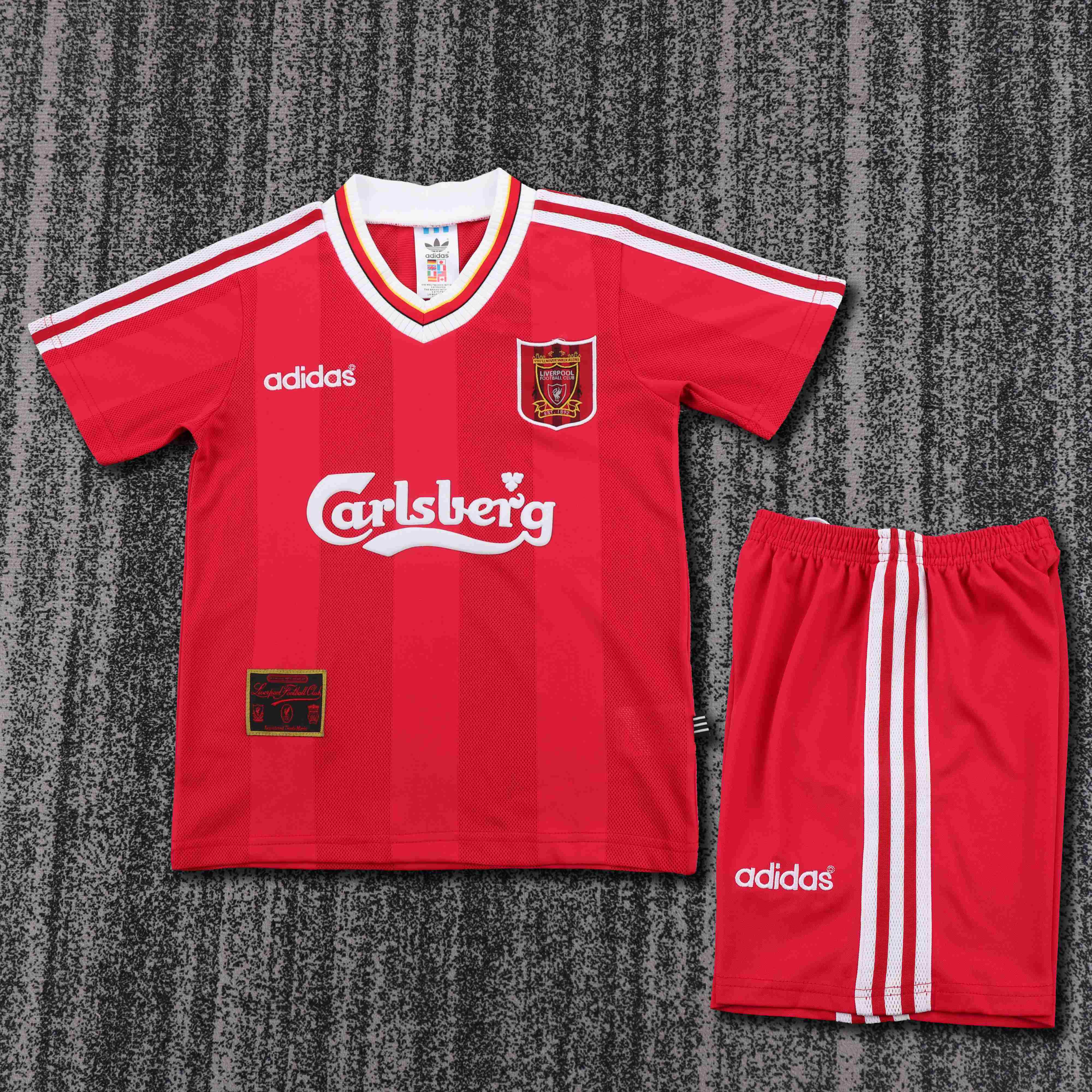 1995-1996 Retro Liverpool Home Football Jersey 1:1 Thai Quality Kids Size