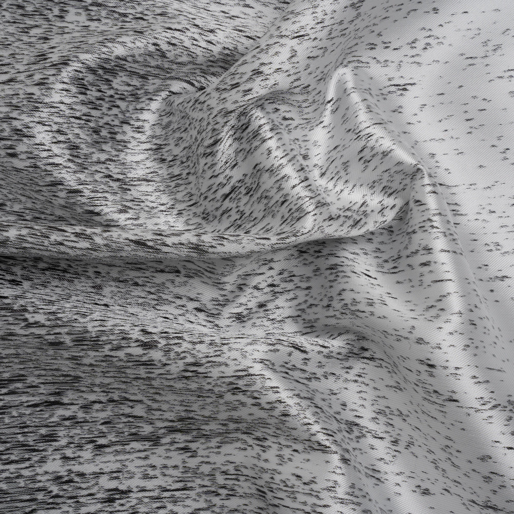 Silver and Metallic Black Striated Luxury Brocade - Joann Fabrics