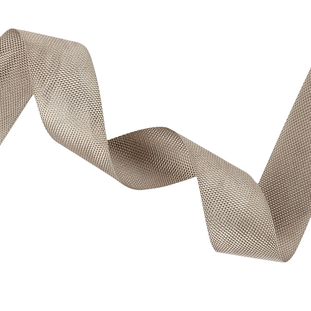 Stone Gray Woven Edge Rayon Seam Binding - 0.6