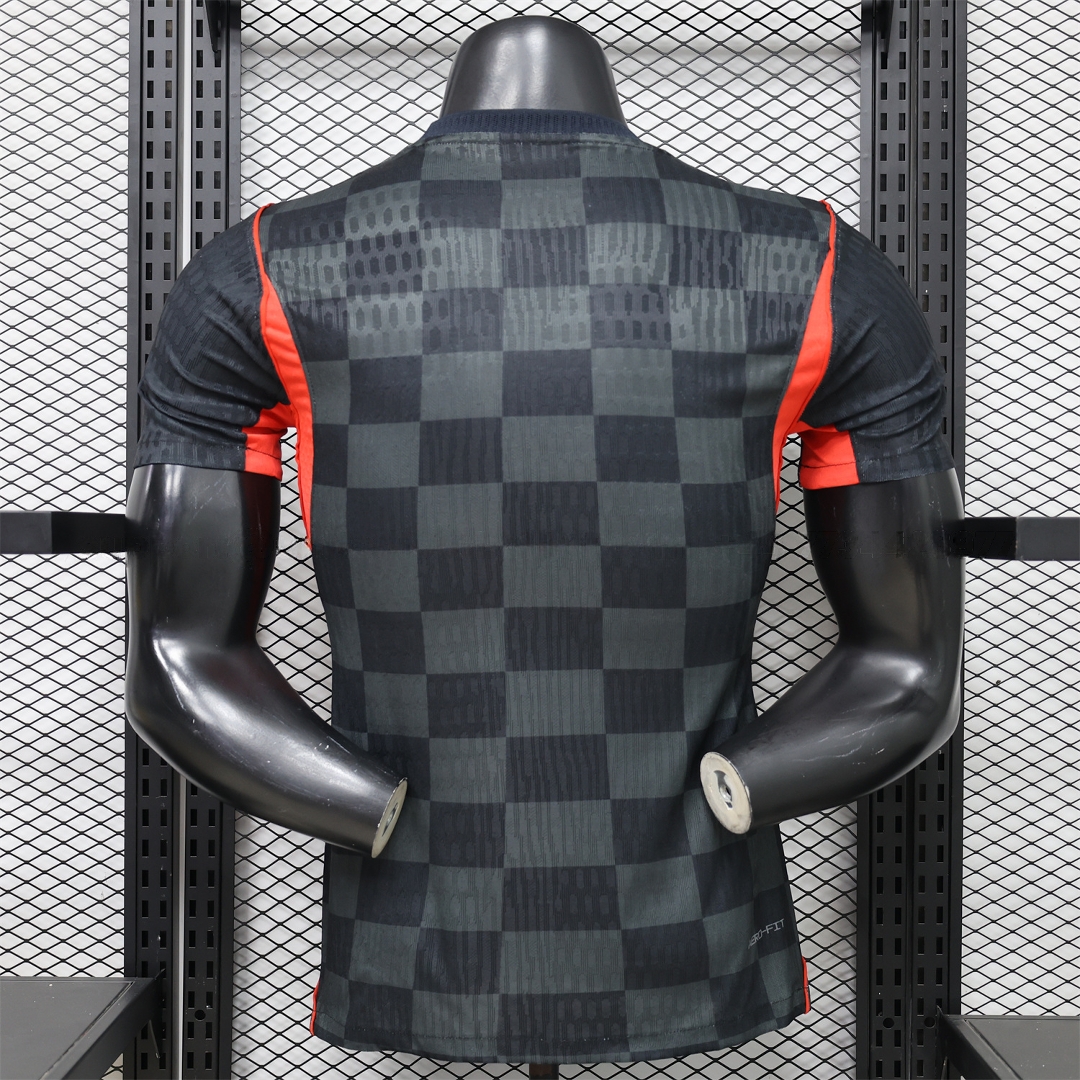 Croatia 2026 Dark Gray Checkered Pattern Checkerboard Special Edition Jersey - Player Version - UnitedFutballJersey