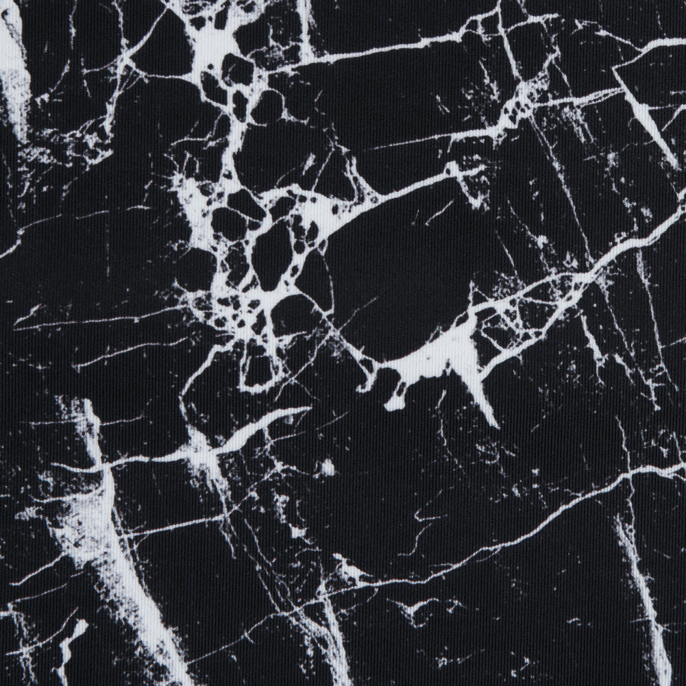 Black Marble Caye UV Protective Compression Swimwear Tricot with Aloe Vera Microcapsules - Joann Fabrics