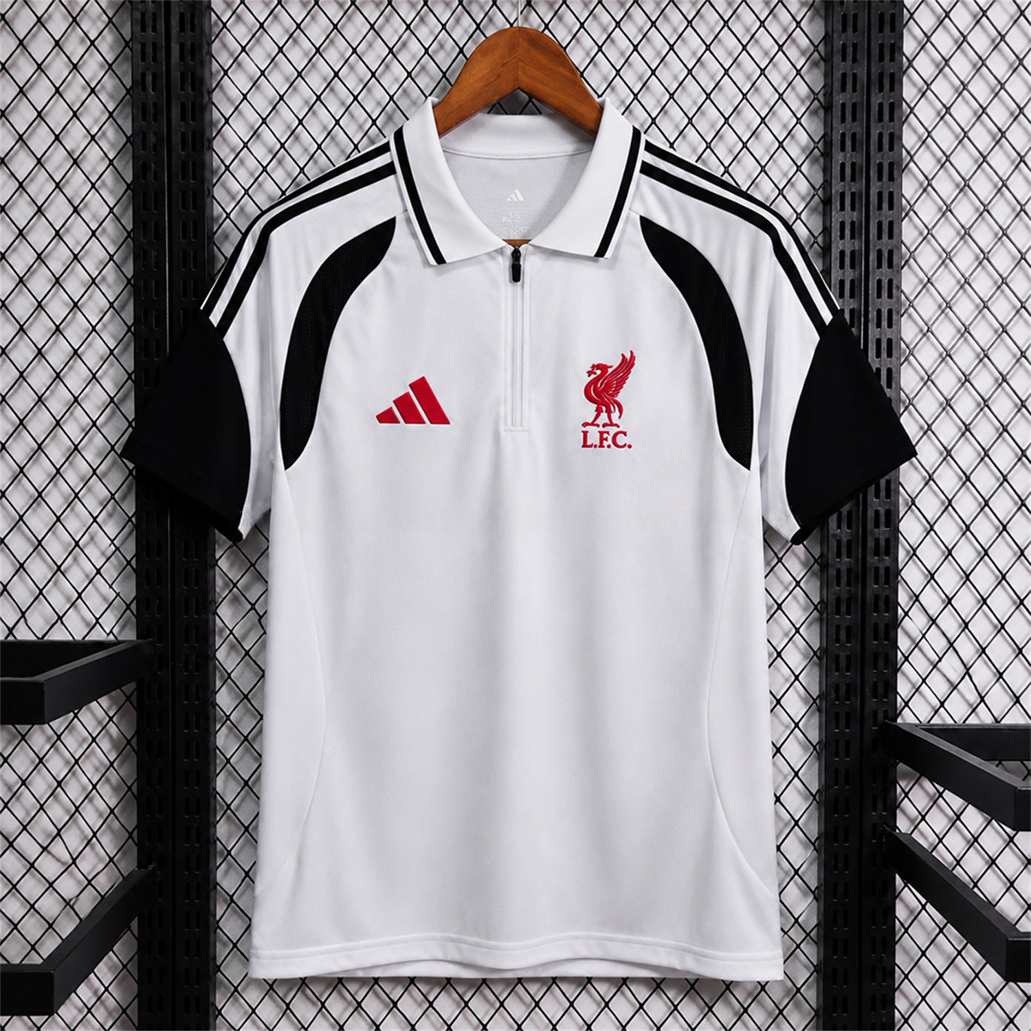 Liver.pool 26-27 Traval White Polo Shirt - Fans Version - UnitedFutballJersey