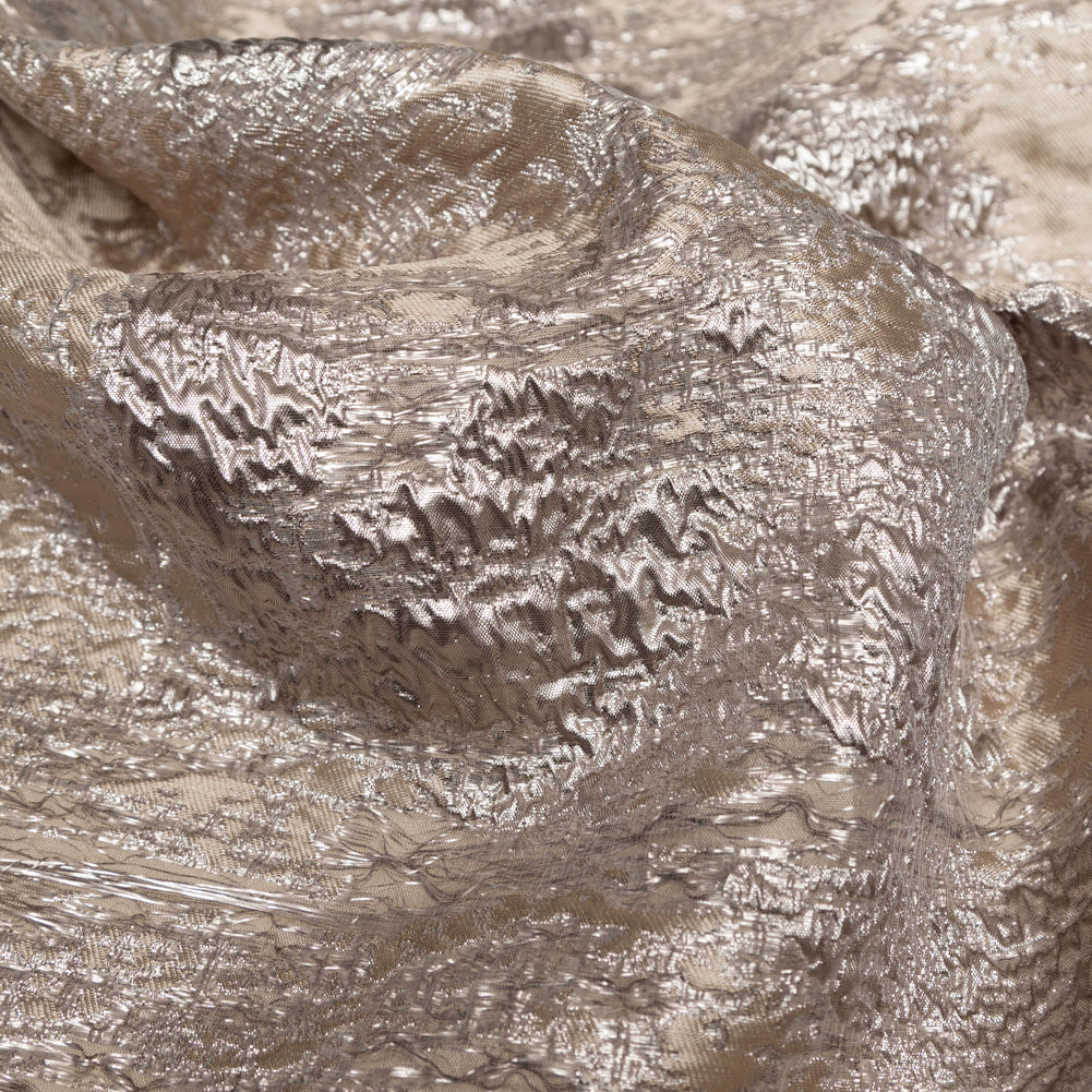 Metallic Golden Egg and Moonlight Abstract Luxury Brocade - Joann Fabrics