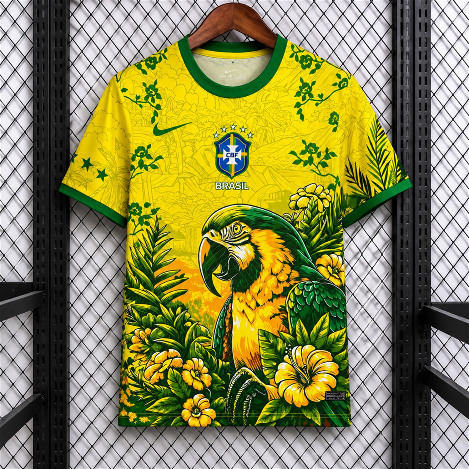 Brazil 2026 Parrot Yellow Special Jersey - Fans Version - UnitedFutballJersey
