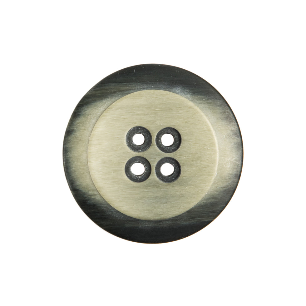 Italian Black/White Plastic Button - 36L/23mm - Joann Fabrics