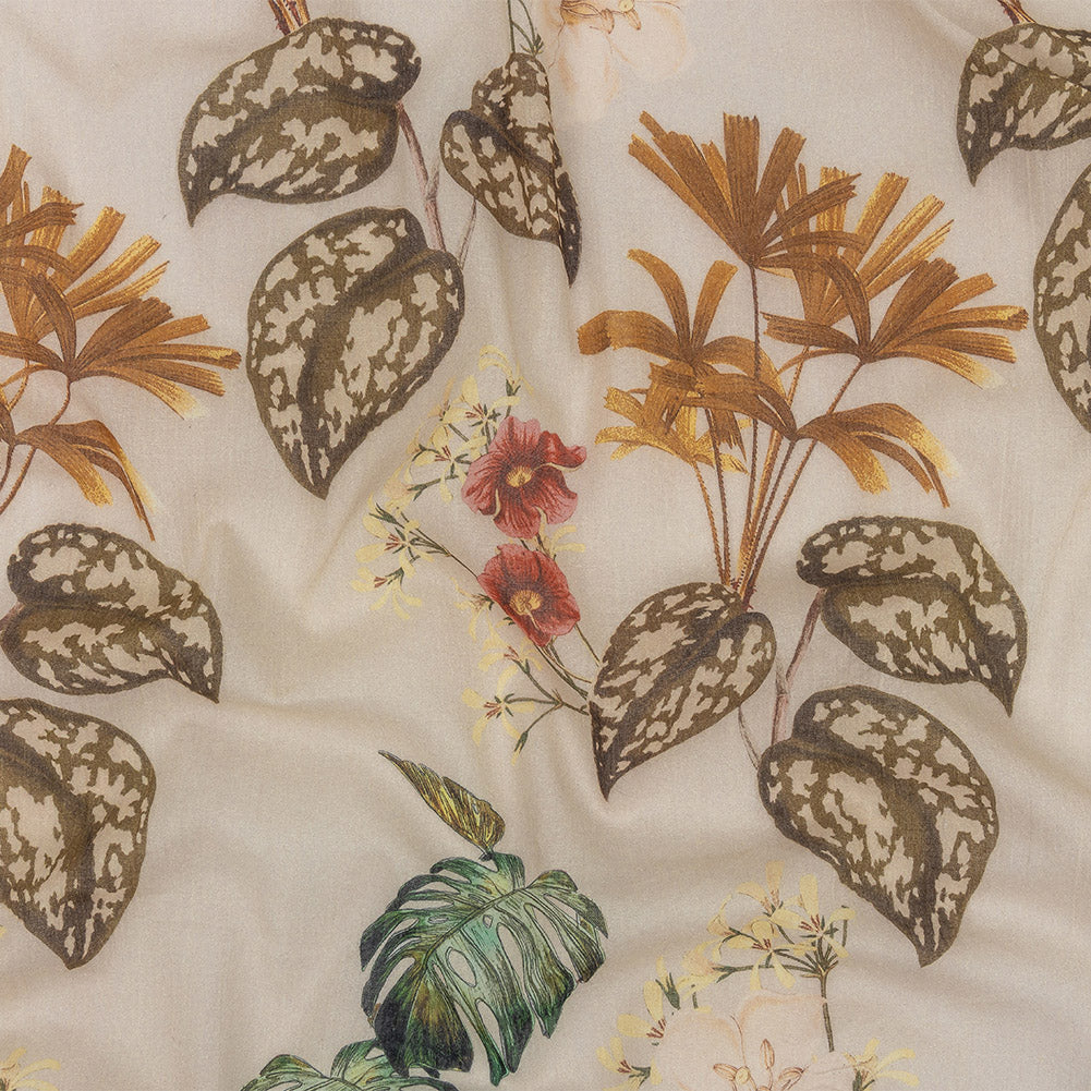 Mood Exclusive Beige Naturalist's Notebook Crinkled Cotton Voile - Joann Fabrics