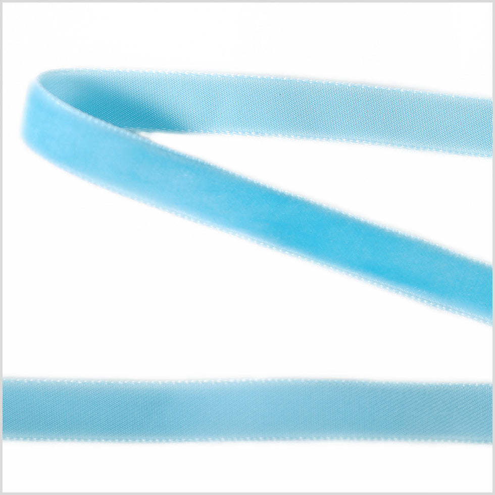Single Faced Velvet Ribbon Made in Italy - 3/8