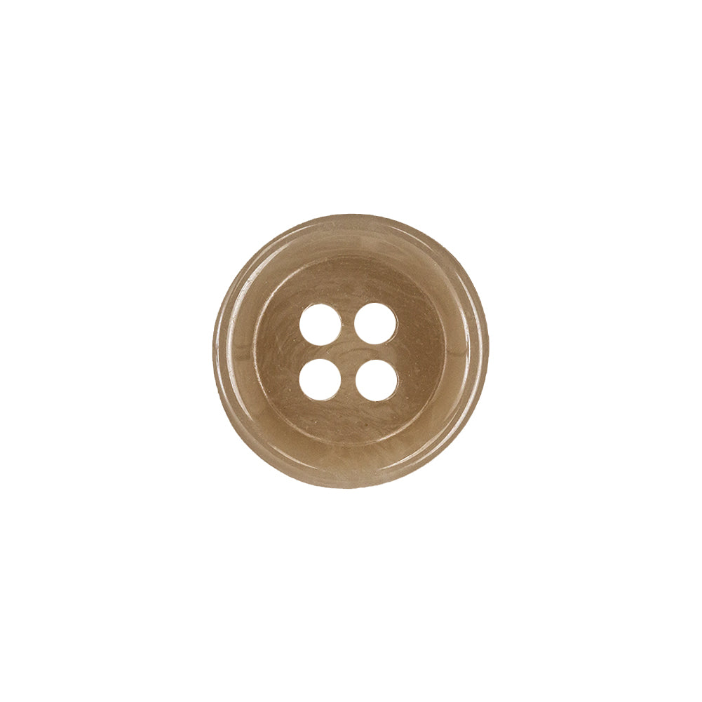 Buttermilk Beige 4-Hole Shallow Plate Plastic Button - 24L/15mm - Joann Fabrics