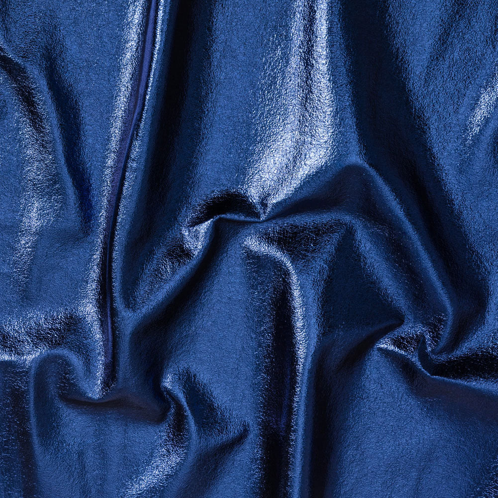 Textured Faux Leather - Metallic Navy - Ileana Collection - Joann Fabrics