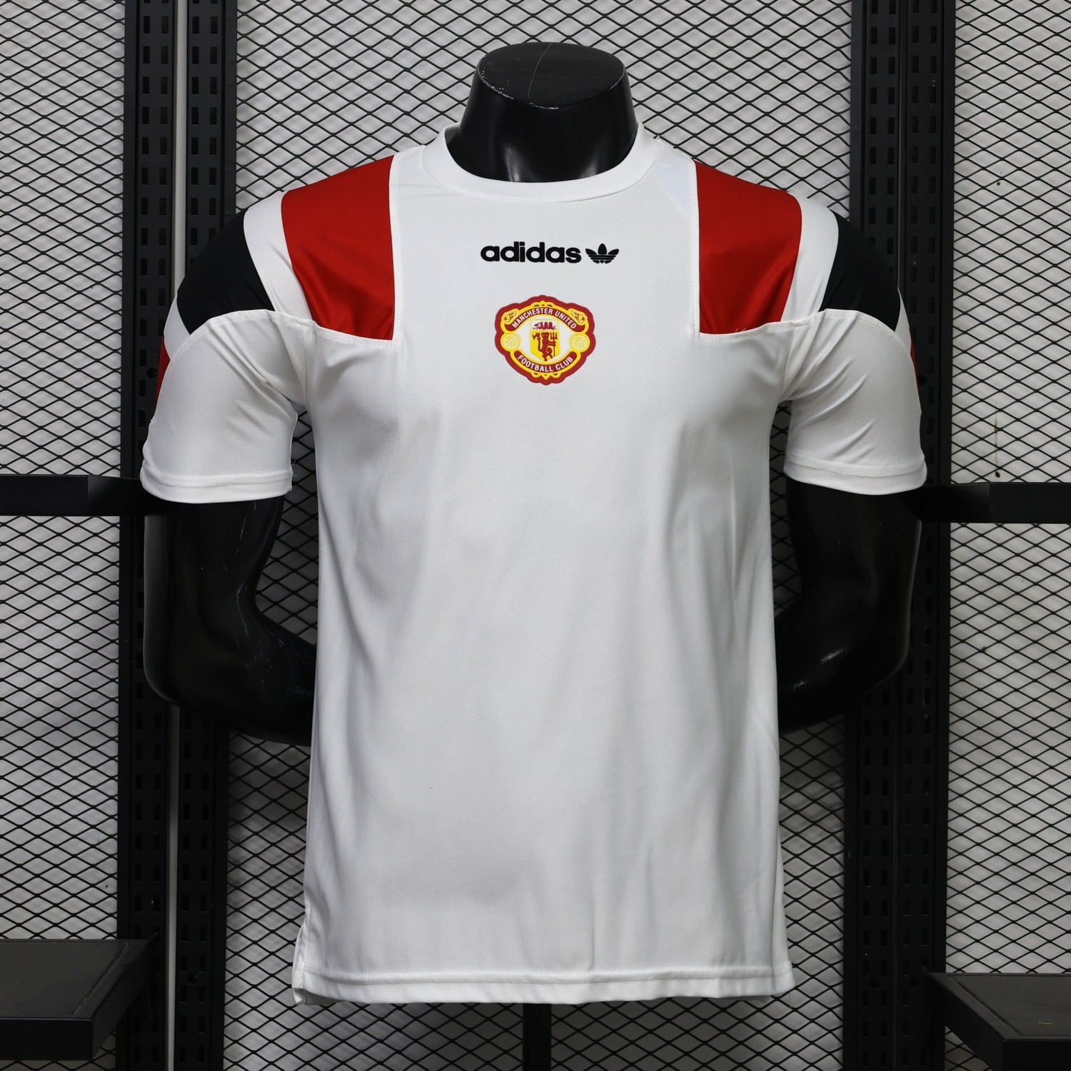 Manchester United 26-27 White Red Retro Style Casual Jersey - Player Version - UnitedFutballJersey