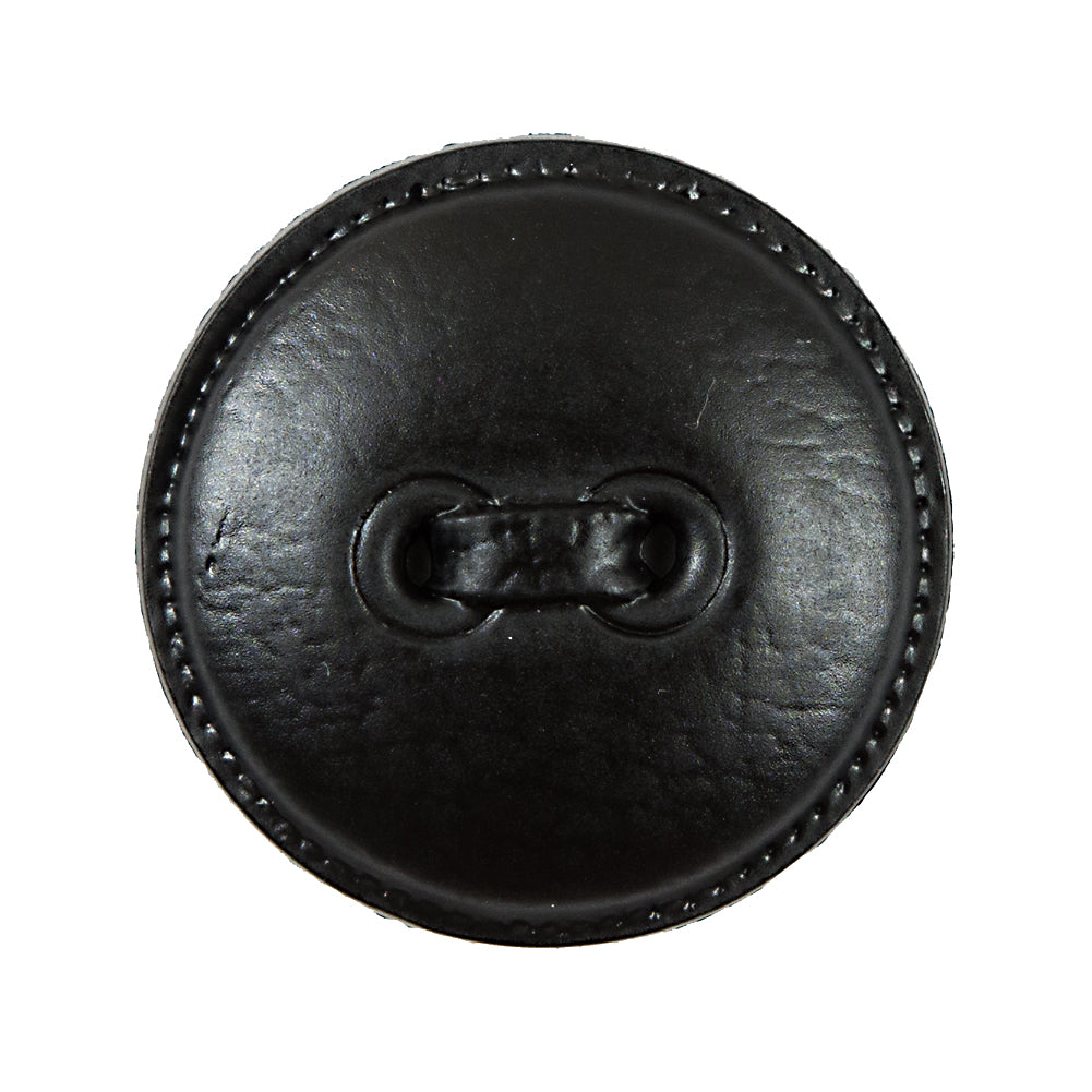 Italian Black Faux Leather Plastic Button - 48L/30.5mm - Joann Fabrics