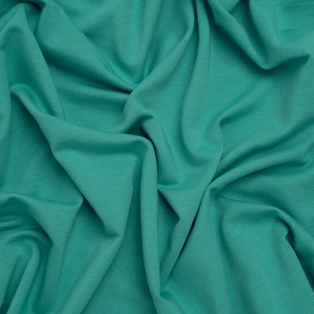 Stretch Cotton and Modal French Terry - Baltic Green - Deadstock - Joann Fabrics