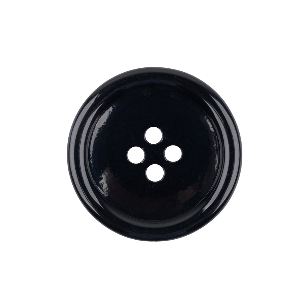 Black Shallow Plate 4-Hole Plastic Suit Button - 38L/24mm - Joann Fabrics