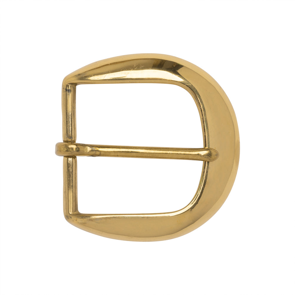 Polished Gold Rounded Metal Buckle - 2.25