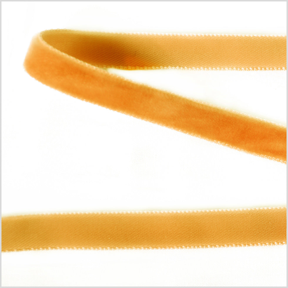 Single Faced Velvet Ribbon Made in Italy - 3/8