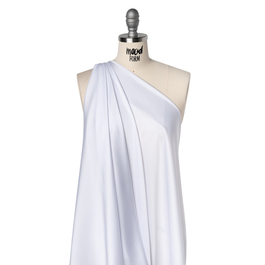 Stretch Polyester Satin - White - Designer Deadstock - Joann Fabrics