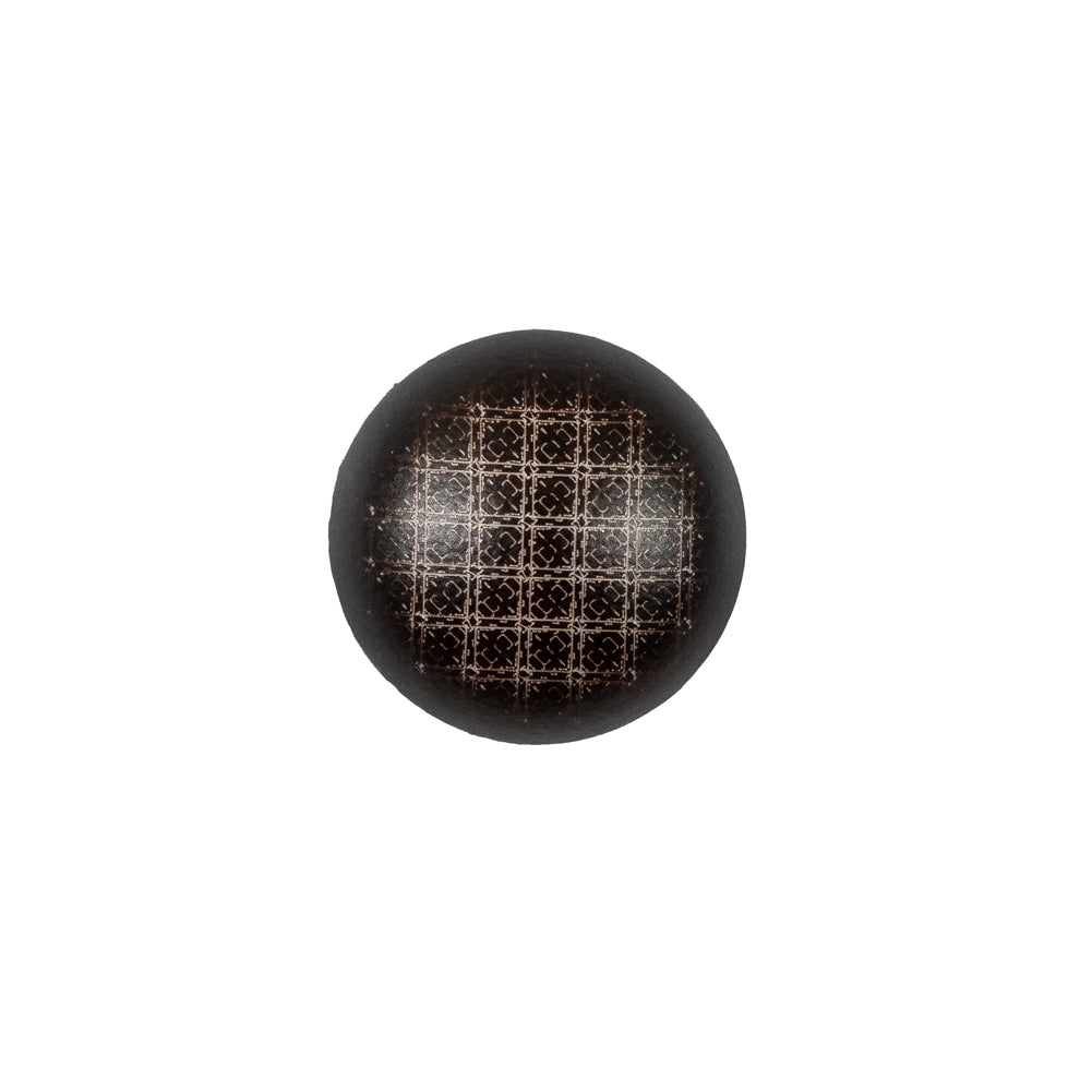 Italian Brown Checkered Plastic Button - 24L/15mm - Joann Fabrics